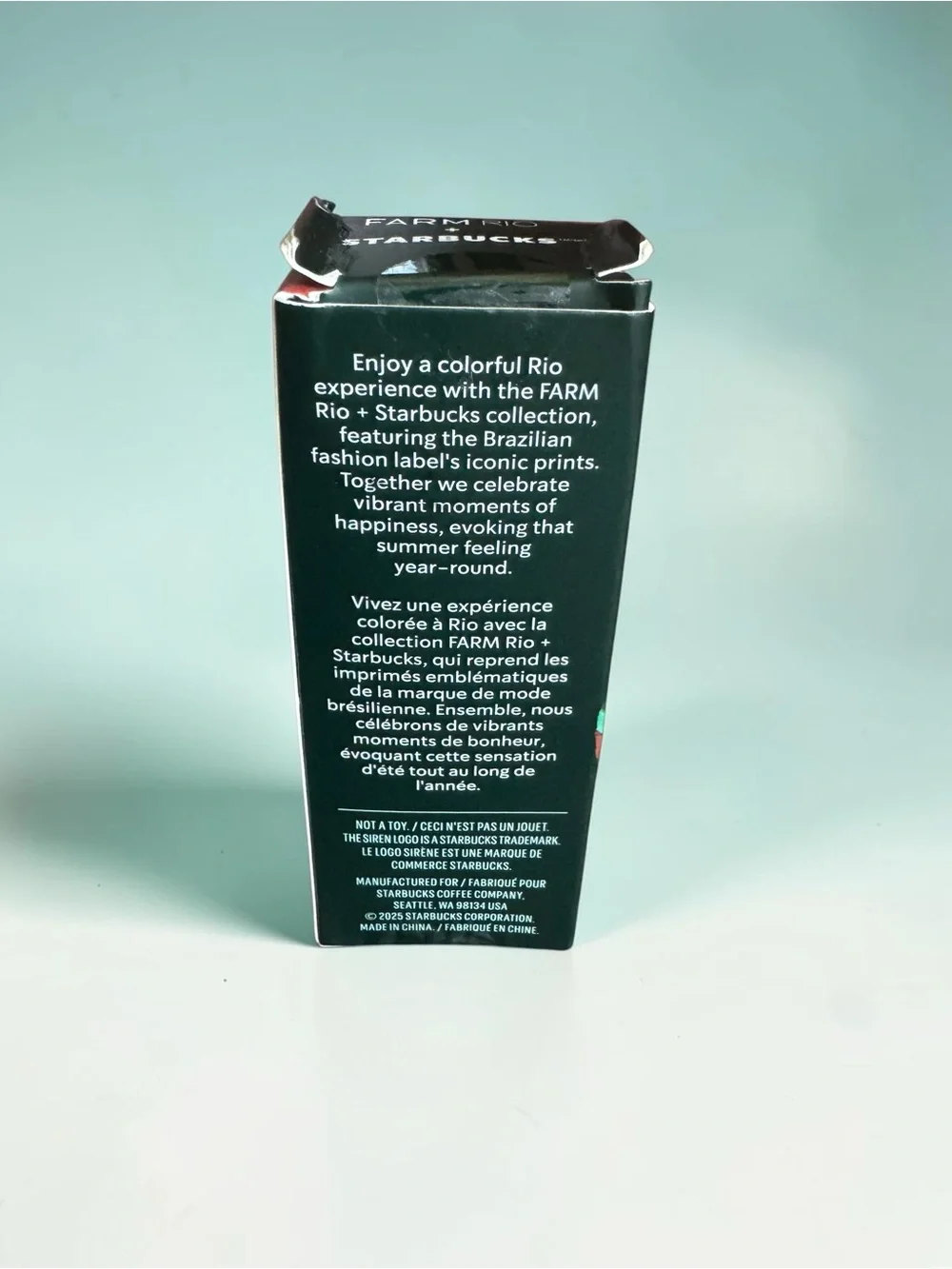 Starbucks Green Box with White Text - Green
